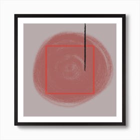 Red and Round Art Print