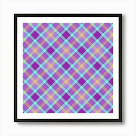 Plaid Fabric 138 Art Print