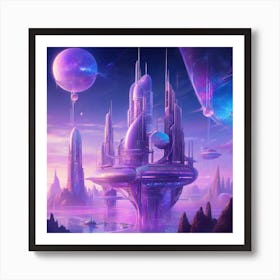 Futuristic City Art Print