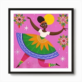 Retro Pop Dancer Art Print