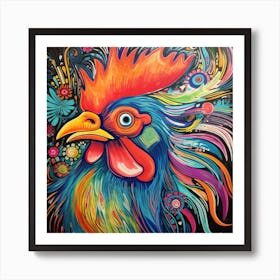 Zodiac Signs - Rooster Art Print