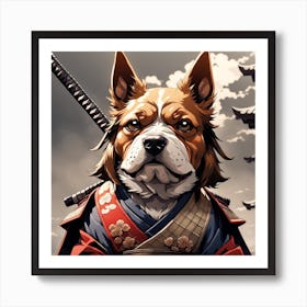 Samurai Dog Art Print