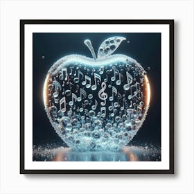 Apple Music Notes Art Print