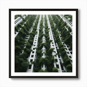 Mossy Skyscraper Art Print