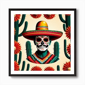 Mexican Skull 18 Art Print