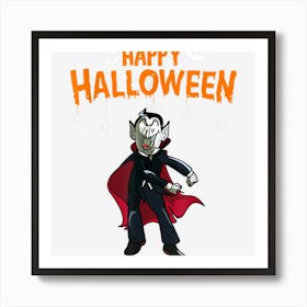 Dabbing Vampire Funny Lazy Halloween Costume Dab Art Print