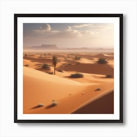 Desert Landscape - Desert Stock Videos & Royalty-Free Footage 36 Art Print