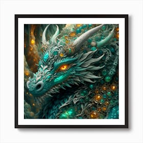 Dragon on the watch Art Print