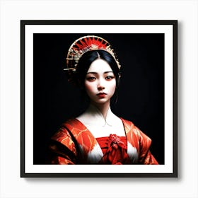 Creative Geisha Artwork 22 Art Print