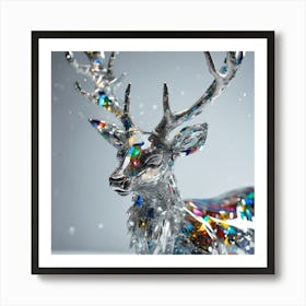 660530 Highly Detailed Shot Of A Shattered Platinum Glass Xl 1024 V1 0 Art Print