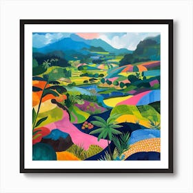 Abstract Travel Collection Bali Indonesia 4 Art Print