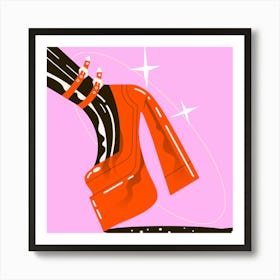 High Heeled Shoes Art Print