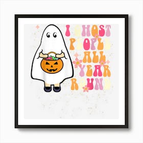 I Ghost People All Year Round Cute Ghost Halloween Costume Art Print