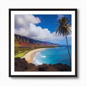 Hawaiian Beach beautiful view Art Print