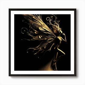 Golden Fairy 3 Art Print