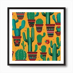 Mexican Cactus 61 Art Print