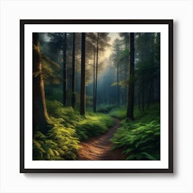 Path In The Forest 4 Art Print
