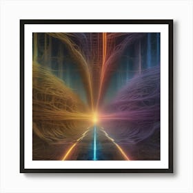 Tunnel Of Light 1 Art Print