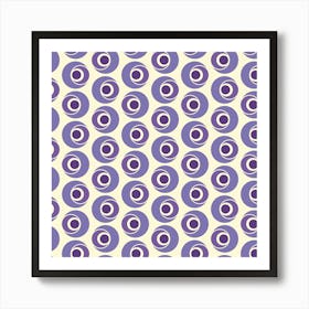 Colorful Retro Pattern 13 Art Print