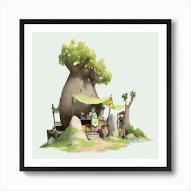 Tree House Art Print