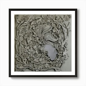 Woman'S Head Art Print