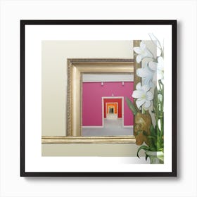 Rahmen Handlung 3 Square Art Print