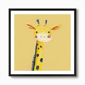 Charming Illustration Giraffe 4 Art Print