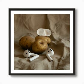 Potatoes On The Bed Art Print