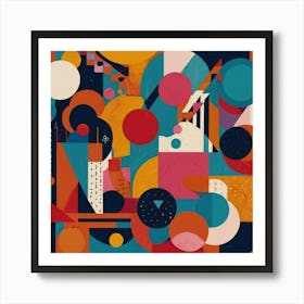 Abstract Piece That Represents Diversity Art Print