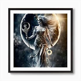 Goddess Of The Moon Art Print