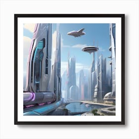 Futuristic City 10 Póster