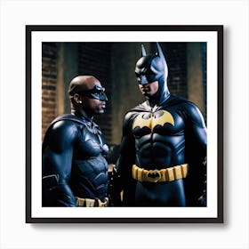 Tupac Shakur Meets Batman Art Print