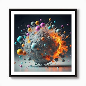 Fractal Sphere Art Print