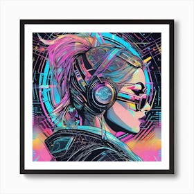 Cyber Fashion Art Print