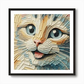 A happy cat 3 Art Print