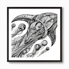 Psychedelic Drawing Art Print