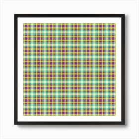 Plaid Fabric 213 Art Print