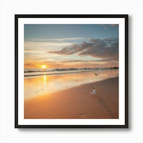 Sunrise On The Beach Art Print