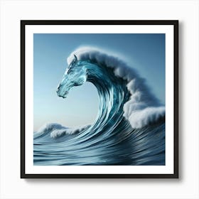 Wave Horse Art Print