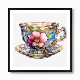 Tea Cup And Saucer Art Print