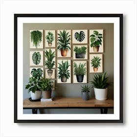 Houseplants Wall Art Art Print