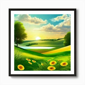 Landscape Wallpapers 27 Art Print