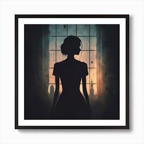 Silhouette Of A Woman 3 Art Print