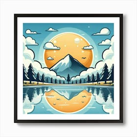 Mountain Landscape Art Print