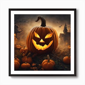 Halloween Pumpkin 10 Art Print