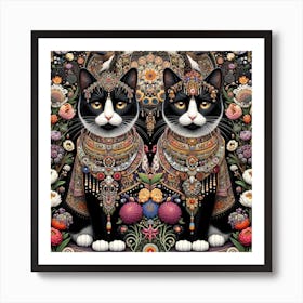 The Majestic Cats 16 Art Print