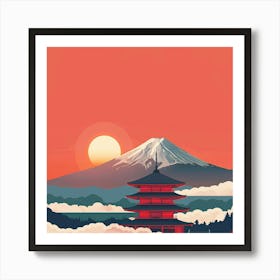 Japanese Pagoda Art Print