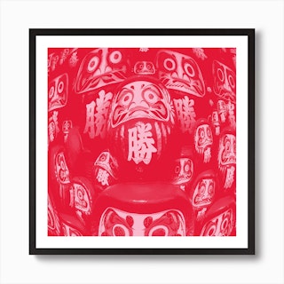 Japanese Traditional Daruma Doll  Art Board Print for Sale by