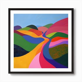 Abstract Travel Collection Brazil 1 Art Print