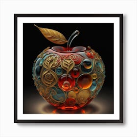 The glass apple an intricate design that adds to its exquisite appeal. 5 Art Print